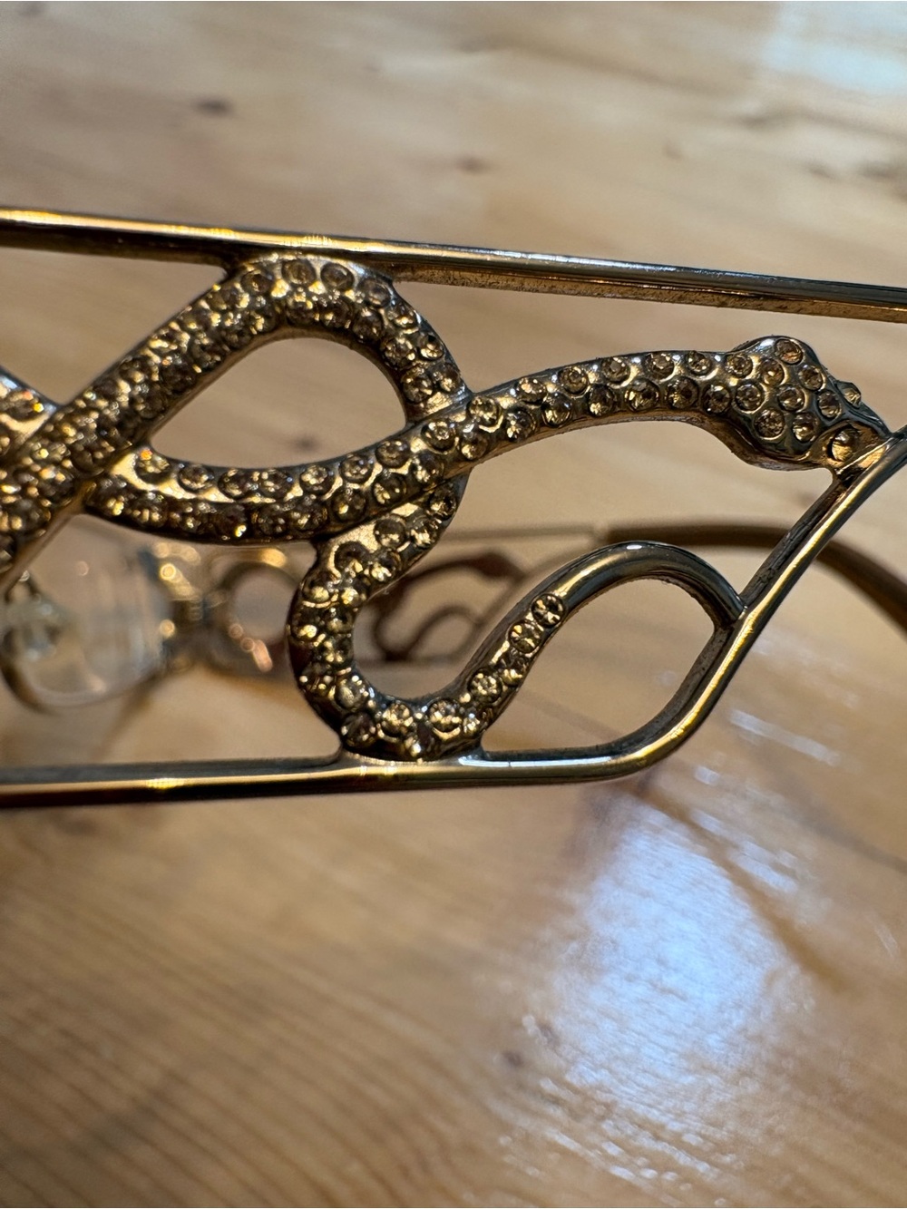 Roberto Cavalli Vintage Gold Metal Glass frames - Picture 12 of 14